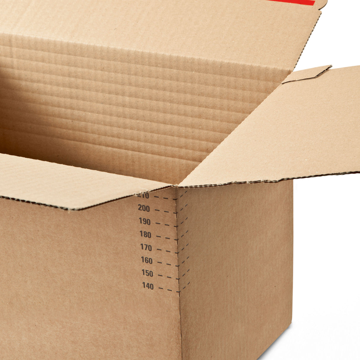 Kartonnen doos met variabele diepte en zelfsluiting voor verzending