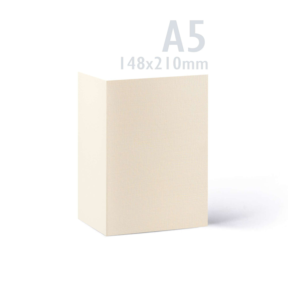 Kaarten en enveloppen met linnenstructuur – verpakking