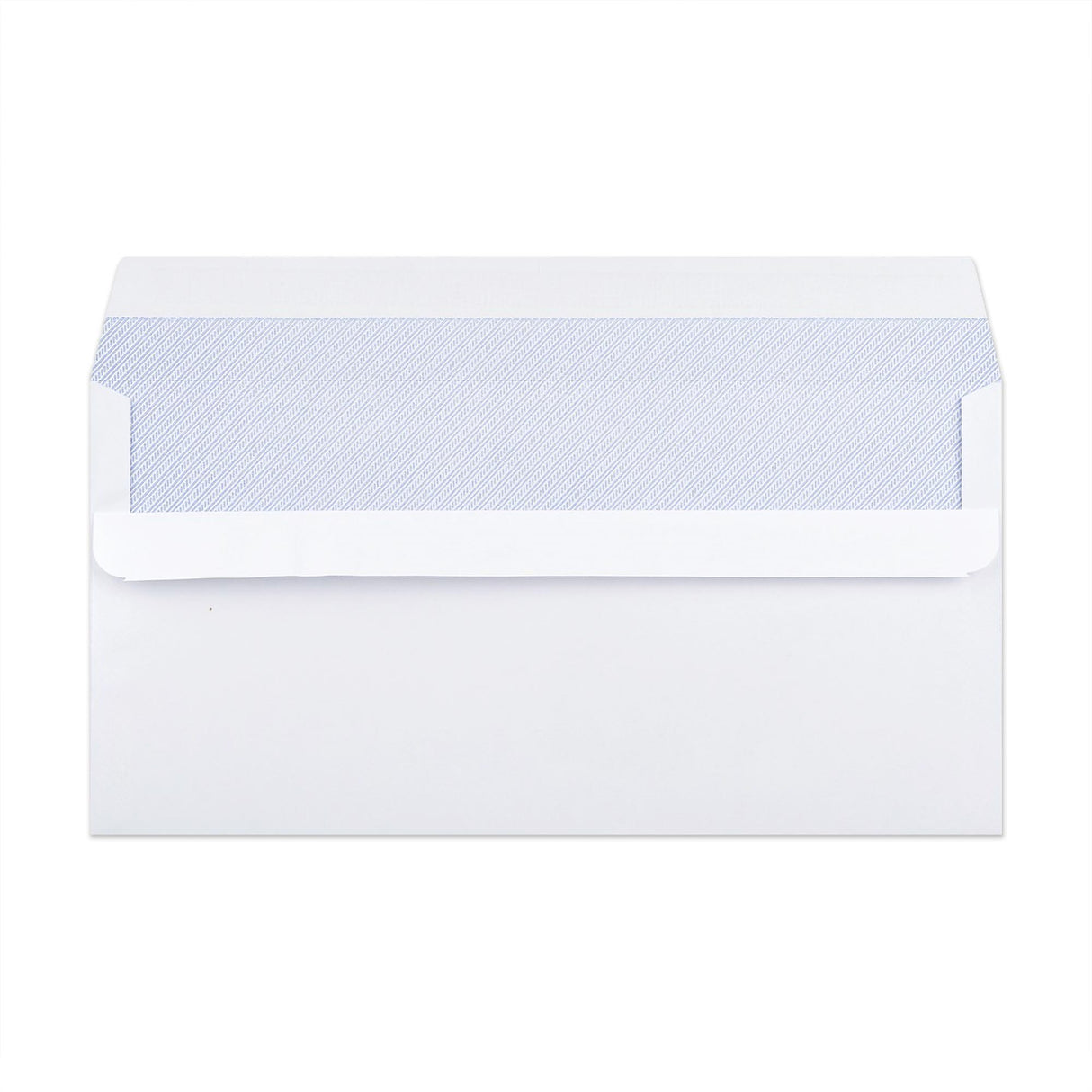 Witte envelop met binnendruk – met venster 110x220 mm (DL) 90gr/m²
