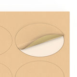 Ovale zelfklevende etiketten