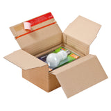 Kartonnen doos met variabele diepte en zelfsluiting voor verzending