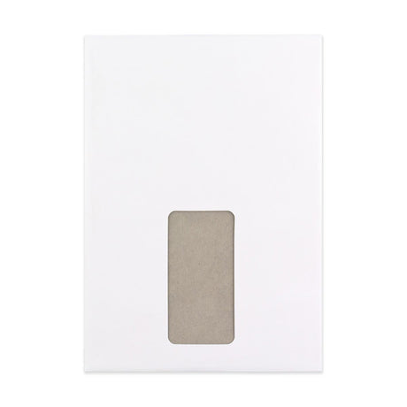 Witte Bordrug Envelop - Venster 229x162 mm (C5)