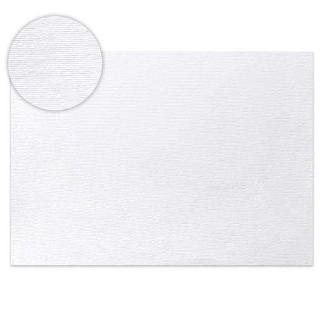 Kaart van wit geribbeld papier 300gr