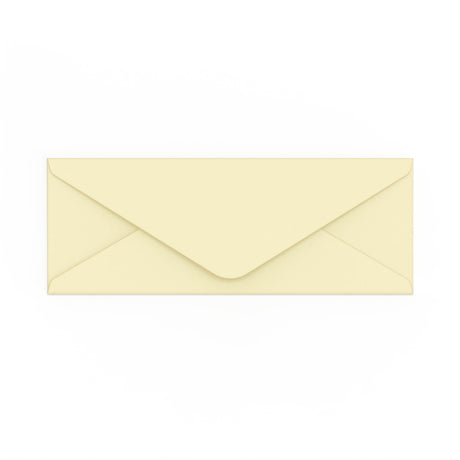 80x215 mm Ivoor Geweven Envelop