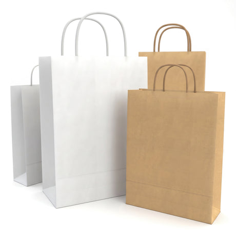 Papieren tas met hengsels